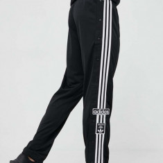 adidas Originals pantaloni de trening ADIBREAK culoarea negru, cu imprimeu HN6098-BLACK