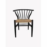 Scaun de Sufragerie DKD Home Decor Negru Multicolor 57 x 47 x 80 cm