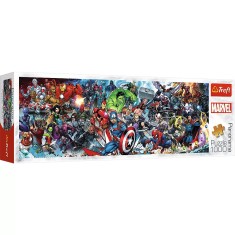 Puzzle Trefl 1000 Panorama Disney Marvel Universul Avengers