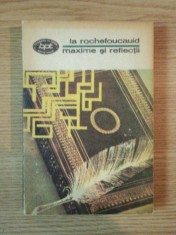 MAXIME SI REFLECTII de LA ROCHEFOUCAULD , 1972 foto