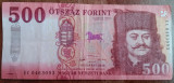 M1 - Bancnota foarte veche - Ungaria - 500 forint - 2018
