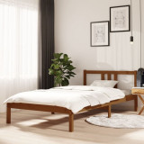 Cadru de pat, maro miere, 100x200 cm, lemn masiv de pin GartenMobel Dekor, vidaXL