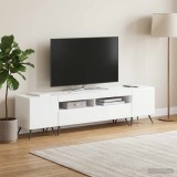 Cumpara ieftin Cabinet TV cu LED BREDA 3 buc. Alb foarte lucios Lemn prelucrat