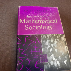 INTRODUCTION TO MATHEMATICAL SOCIOLOGY JAMES S COLEMAN