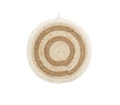 Panou decorativ de perete, cerc Bej, 40 cm foto