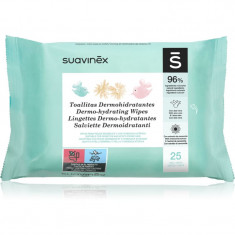 Suavinex Baby Dermo-hydrating Wipes Șervețele umede pentru fata si corp 25 buc