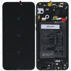 Huawei Honor 9X Lite (STK-LX1) Capac frontal al modulului de afișare + LCD + digitizer + baterie negru la miezul nopții 02353QJJ