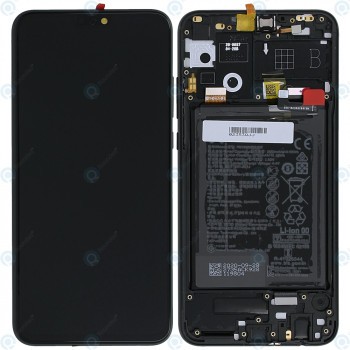 Huawei Honor 9X Lite (STK-LX1) Capac frontal al modulului de afișare + LCD + digitizer + baterie negru la miezul nopții 02353QJJ foto