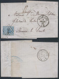 Belgium 1868 Postal History Rare Cover Nivelles to Braine Le Comte D.1015