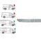 Piese de reparatie pentru panoul lateral MERCEDES SPRINTER, 07.2006-2018; VW CRAFTER (2E), 12.2005-04.2017, partea dreapta, superior; metal; latimea