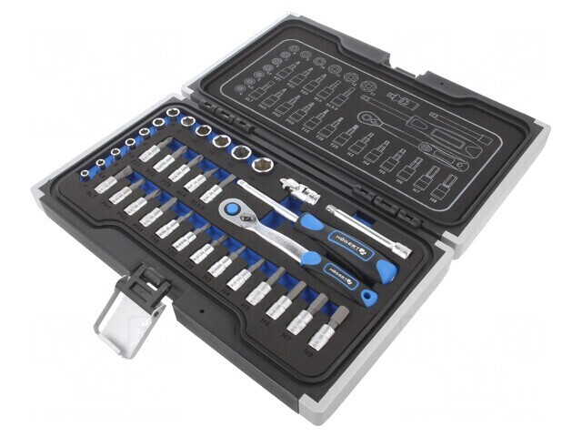 Set Chei Tubulare Hexagonale 1/4