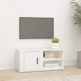 Comodă TV, alb, 80x31,5x36 cm, lemn prelucrat, vidaXL