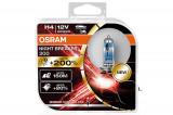 SET 2 BECURI 12V H4 60/55 W NIGHT BREAKER +200% OSRAM 20646