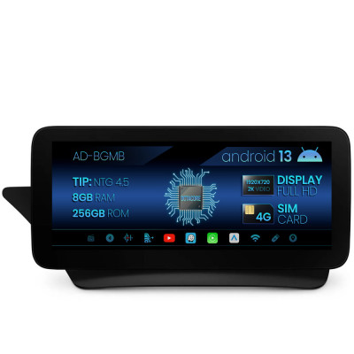 Navigatie Mercedes Benz E-Class C207 (2013-2014), NTG 4.5, Android 13, MB-Octacore, 8GB RAM + 256GB ROM, 12.3 Inch - AD-BGMB1000845+AD-BGRKITMB010 foto