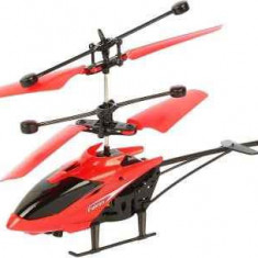 Elicopter cu telecomanda si usb rosu 18 cm