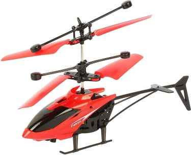 Elicopter cu telecomanda si usb rosu 18 cm foto