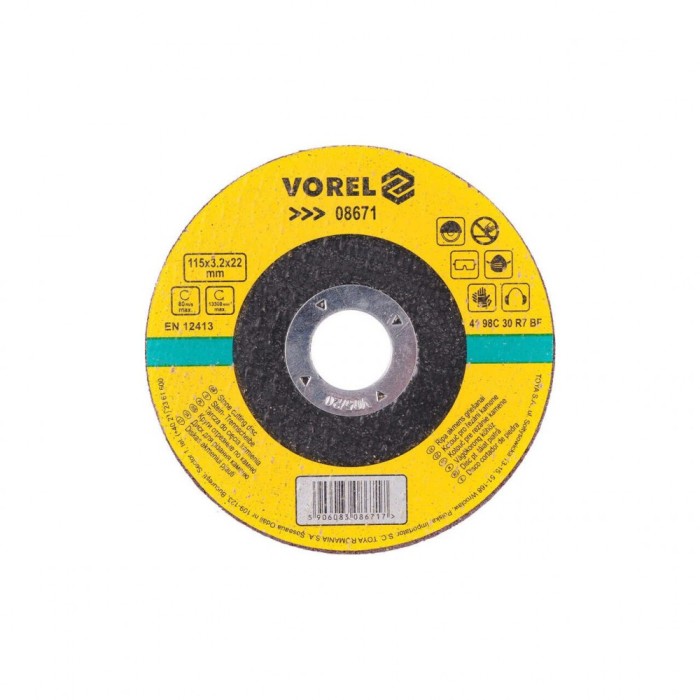 Disc taiat piatra 115 x 3.2 x 22 mm Vorel 08671