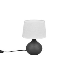 Veioza/Lampa de masa MARTIN, alb/maro, dulie E14 -TRIO
