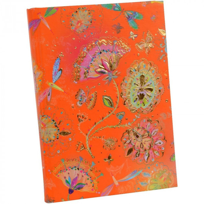 Agenda Goldbuch A5 cu efect special Luna de argint oranj