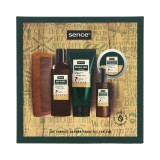 Set ingrijire barba si par, Sence Caseta 5 piese Men Warm Wishes, Pieptene, Sampon, Balsam, Ulei, Ceara