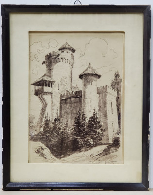 Alexandru Poitevin-Scheletti (1879 - 1959) - Castelul Tepes, Parcul Carol foto