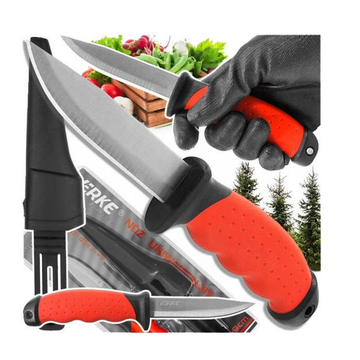 Cutit universal cu carcasa din plastic, lungime 9 cm, lama durabila din otel inoxidabil, Verke