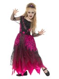 Costum Halloween copii regina balului gotica 4-6 ani