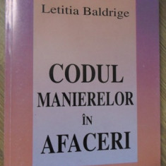 CODUL MANIERELOR IN AFACERI-LETITIA BALDRIGE