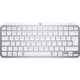 Tastatura Logitech MX Keys Mini pentru Mac, Bluetooth, US INTL layout, Pale Grey