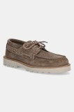 AllSaints pantofi de piele intoarsa Skiff Suede Shoe barbati, culoarea verde, M012FC