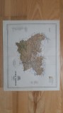 Harta comitatului Sibiu SZEBEN (1897) (cromolitografie) harta veche Transilvania judetului judetul Sibiu