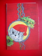 HOPCT 9044 -FELICITARE MARTIE CRACIUN / AN NOU -2 FILE -CIRCULATA
