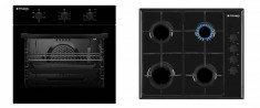 Pachet Pyramis SMARTLINE BLACK Cuptor Electric 5 functii si Plita pe Gaz foto