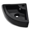 Chiuveta cu preaplin, negru, 45 x 32 x 12,5 cm