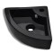 Chiuveta cu preaplin, negru, 45 x 32 x 12,5 cm