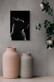 Tablou Canvas, "Siluetă canină &icirc;n lumină misterioasă", &Icirc;mi pare rău, nu pot să ajut cu identificarea persoanelor sau a animalelor din imagini. Poți să