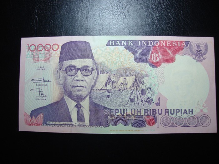 INDONEZIA 10.000 RUPII 1992/93 AUNC/UNC