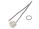 Comutator anti-vandalism verde 2 poziții SPST-NO 50mA 24V IP65
