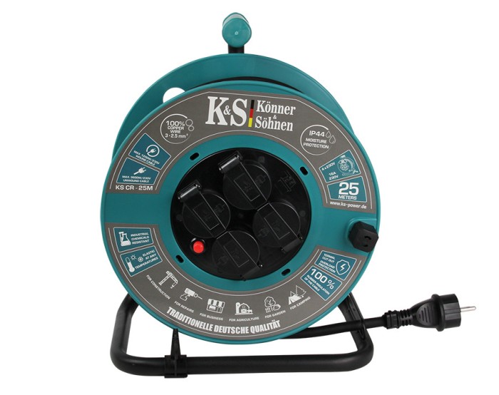 Prelungitor electric pe tambur Konner-Sohnen KS CR-25M, 25 m