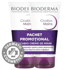 Pachet Crema de maini Cicabio 1 + 50% reducere la al doilea produs, 2 x 50ml, Bioderma