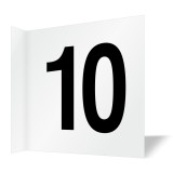 Placuta pentru culoar numărul 10 fata verso