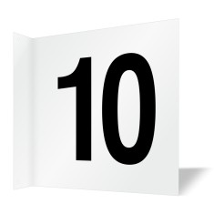 Placuta pentru culoar numărul 10 fata verso foto