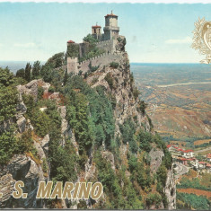 *San Marino, Vedere aeriana, carte postala ilustrata3, necirculata