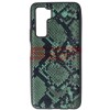 Husa Huawei P30 Lite, TPU Leather Snake, Verde, Protectie Premium