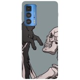Husa compatibila cu Motorola Edge 20 Lite model Love beyond death, Silicon, TPU, Viceversa, Transparent, Carcasa