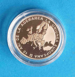 50 Bani 2017 Moneda Proof 10 ani de la aderarea la Uniunea Europeana - UE