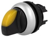 Comutator Rotativ 22mm Galben 2 Pozitii