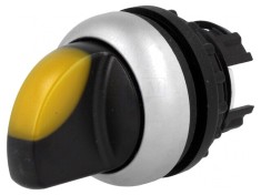 Comutator Rotativ 22mm Galben 2 Pozitii