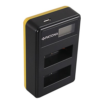 Incarcator PATONA DUAL USB LCD pentru acumulator Canon LP-E17 foto