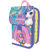 Penar echipat Mitama 1 compartiment 2 clapete unicorn, Albastru